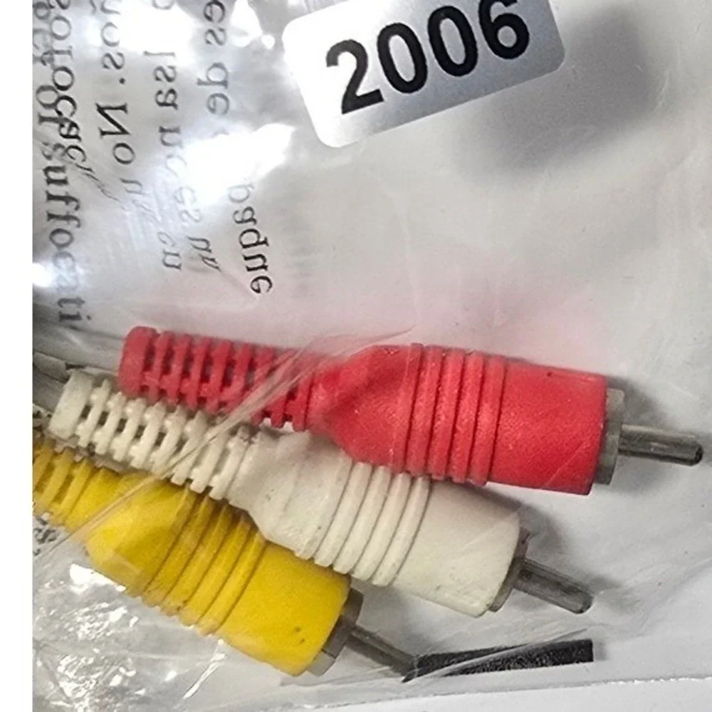 Nintendo OEM AV Composite Cable SNES N64 GameCube Gray RCA Audio Video Cord